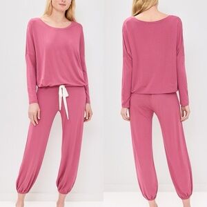 Eberjey Pink Track Pants & Joggers